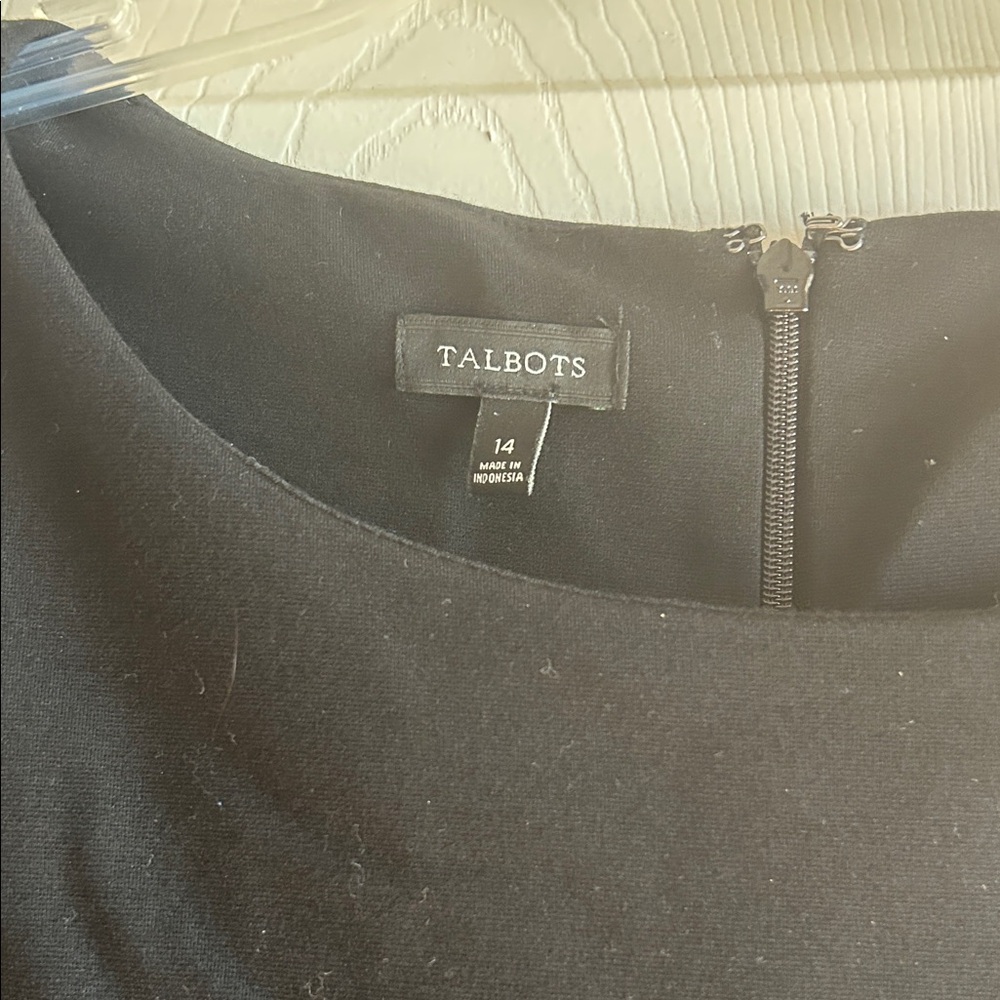 Talbots Classic Black Long Sleeve Dress - Picture 2 of 4